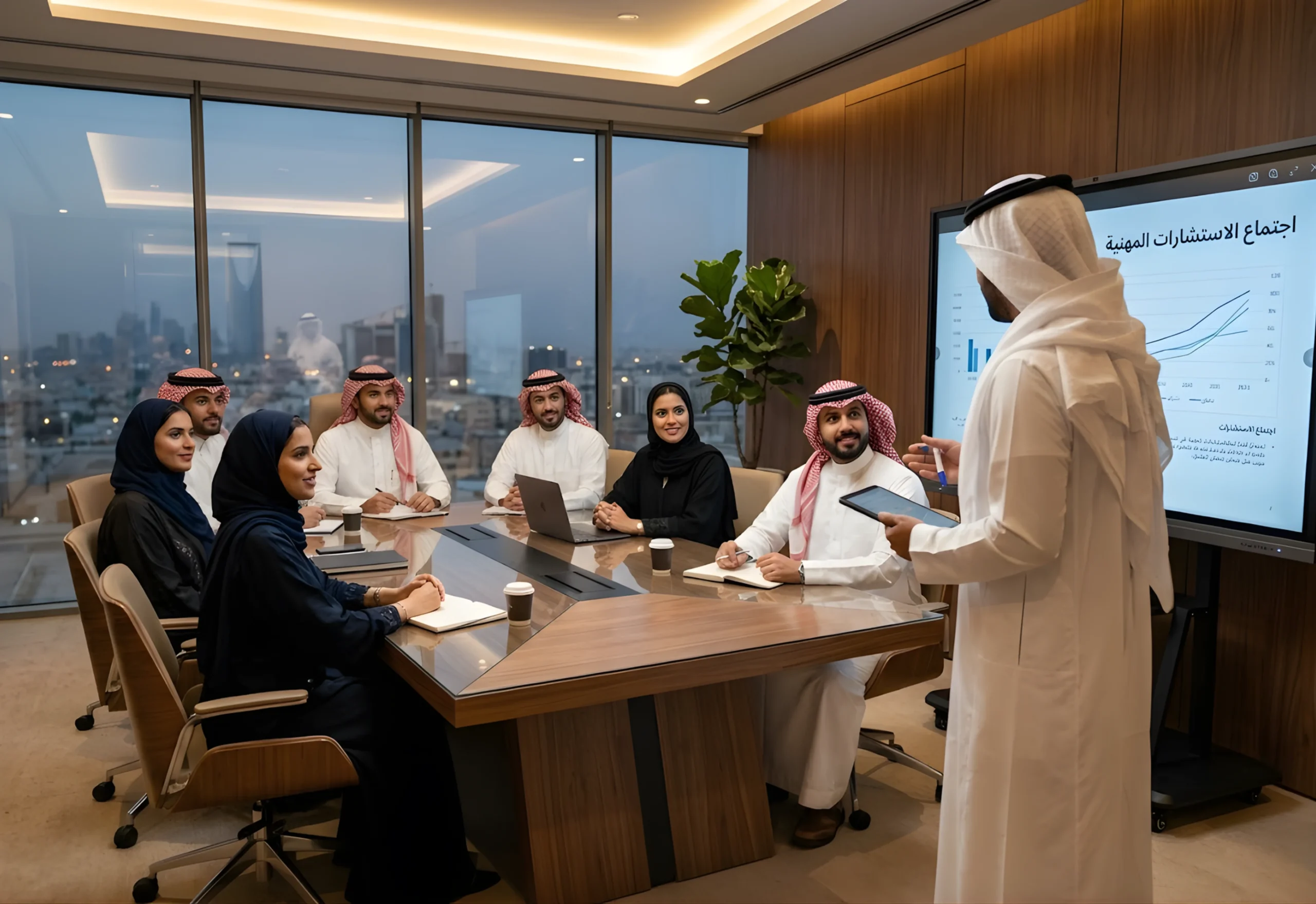 زيارة استشارية إلى مقر العمل